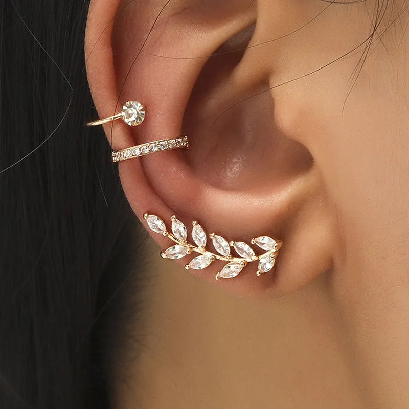 Boucles D'Oreilles Bohèmes Sans Piercing Ensemble 3 Pcs