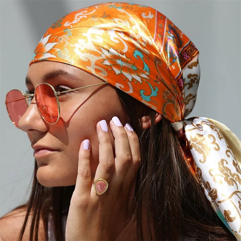 Foulard En Soie "BOHEME"