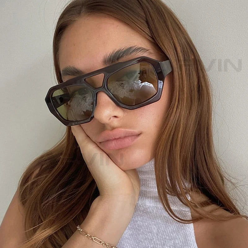 Lunettes De Soleil Carrée Vintage