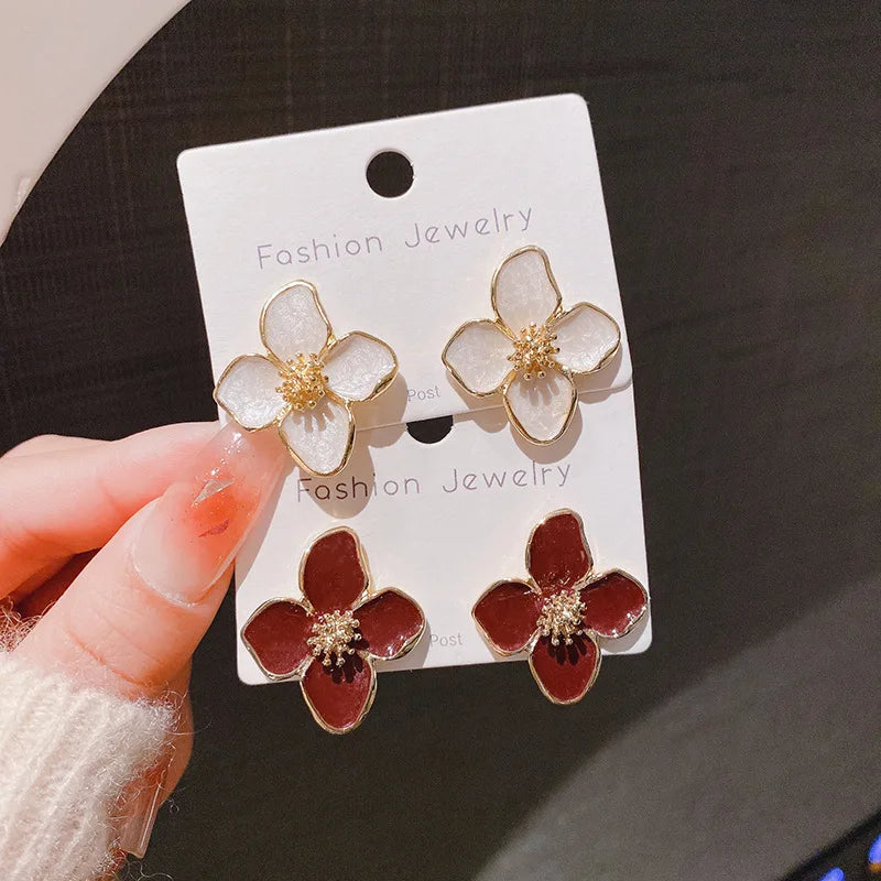 Boucles D'Oreilles "HIBISCUS"