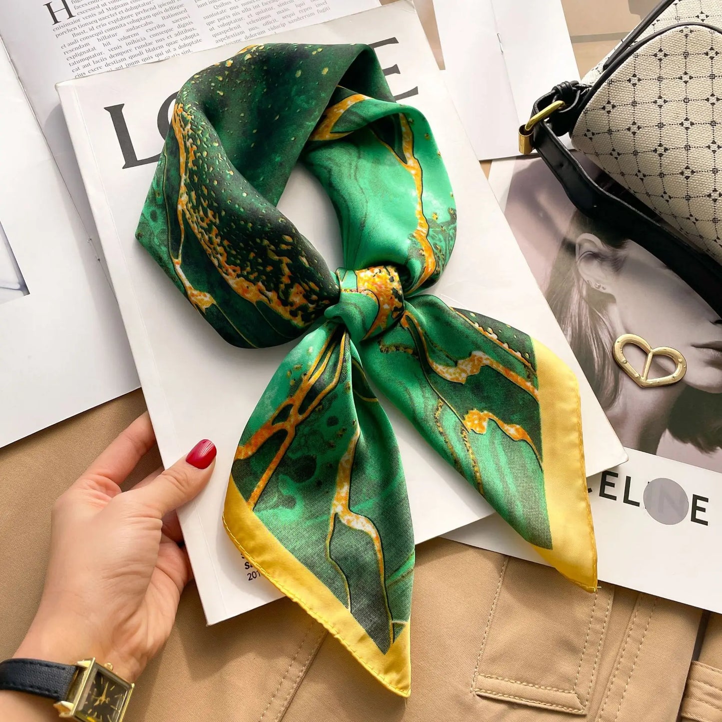 Foulard En Soie "BOHO"