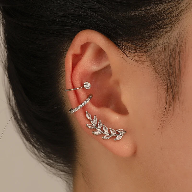 Boucles D'Oreilles Bohèmes Sans Piercing Ensemble 3 Pcs