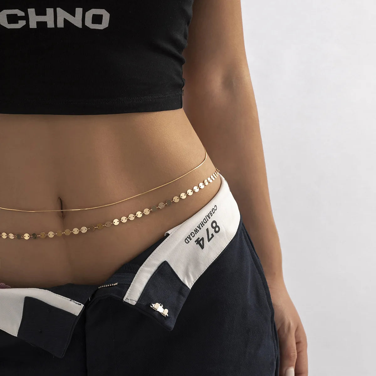 Chaîne De Taille Double "RETRO"