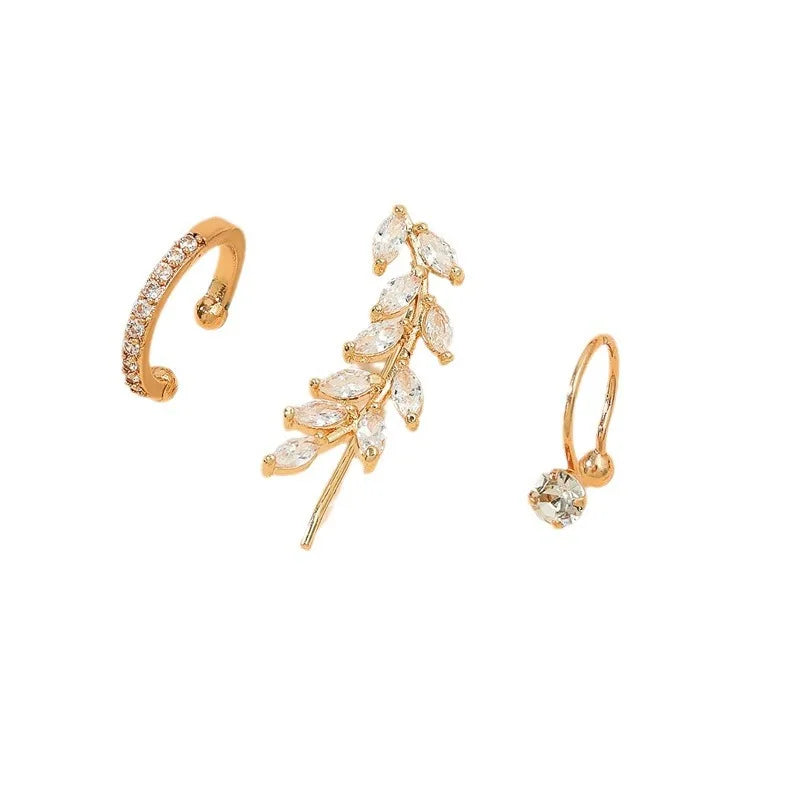 Boucles D'Oreilles Bohèmes Sans Piercing Ensemble 3 Pcs