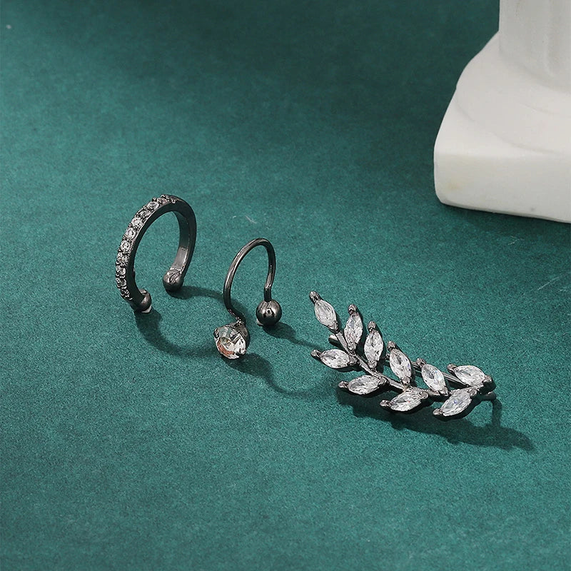 Boucles D'Oreilles Bohèmes Sans Piercing Ensemble 3 Pcs
