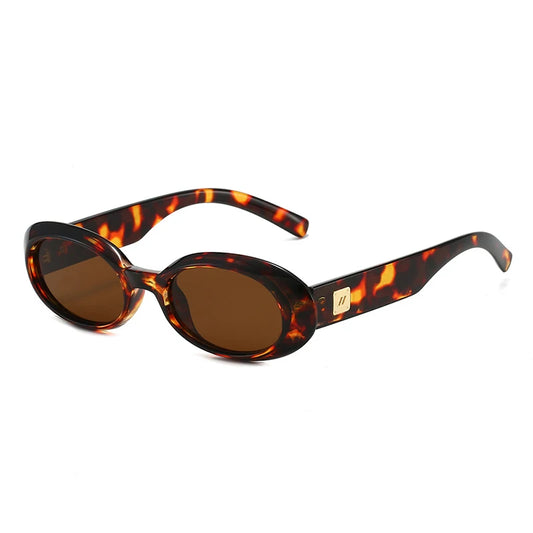 Lunettes De Soleil Ovale Epaisse Vintage