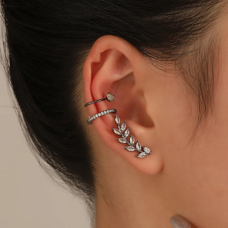 Boucles D'Oreilles Bohèmes Sans Piercing Ensemble 3 Pcs