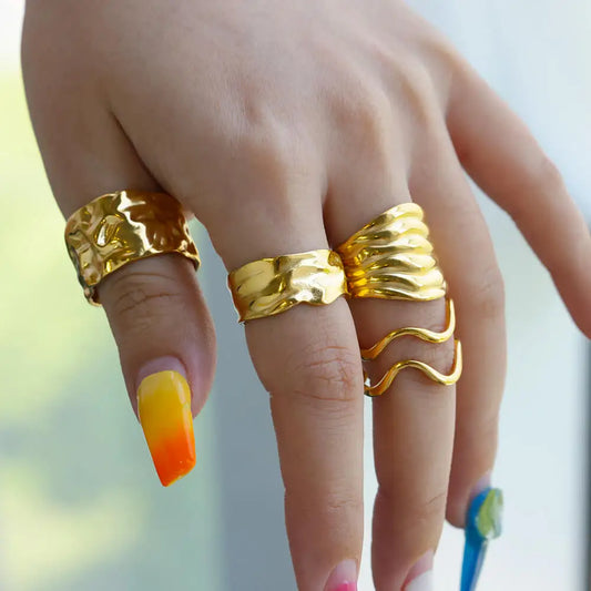 Bagues GOLD "CHUNKY"