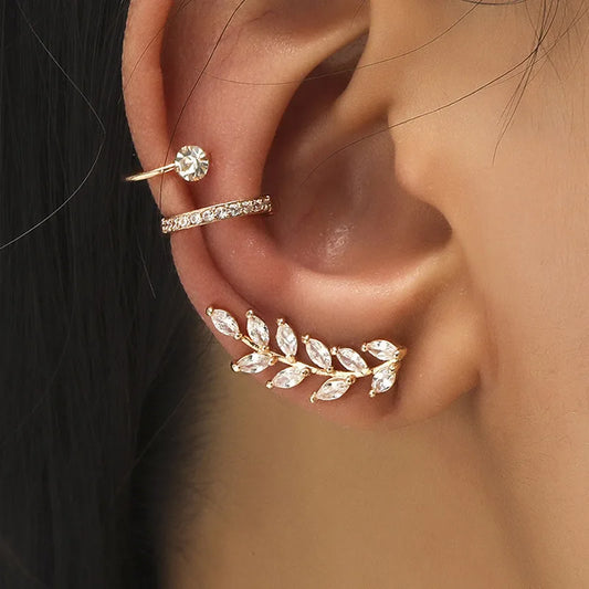Boucles D'Oreilles Bohèmes Sans Piercing Ensemble 3 Pcs