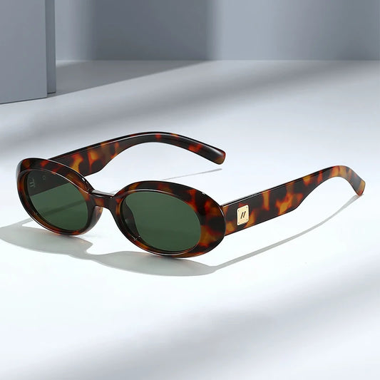 Lunettes De Soleil Ovale Epaisse Vintage
