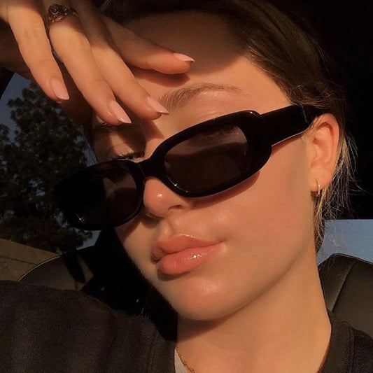 Lunettes De Soleil Rectangle Vintage