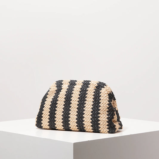 Pochette De Plage Rayée  "ZEBRA"  Bohème