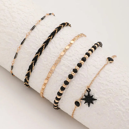 Chaines De Chevilles "SUMMERMAID" Ensemble 4/5 Pcs