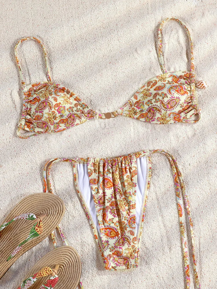 Bikini "DALHIA" Maillot De Bain Brésiliens Echancrés