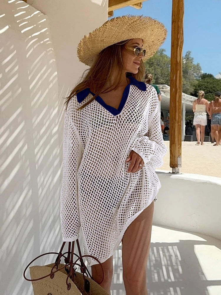Robe De Plage "BOHO FILET"