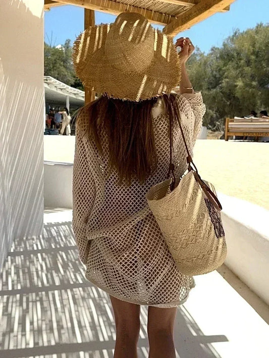 Robe De Plage "BOHO FILET"