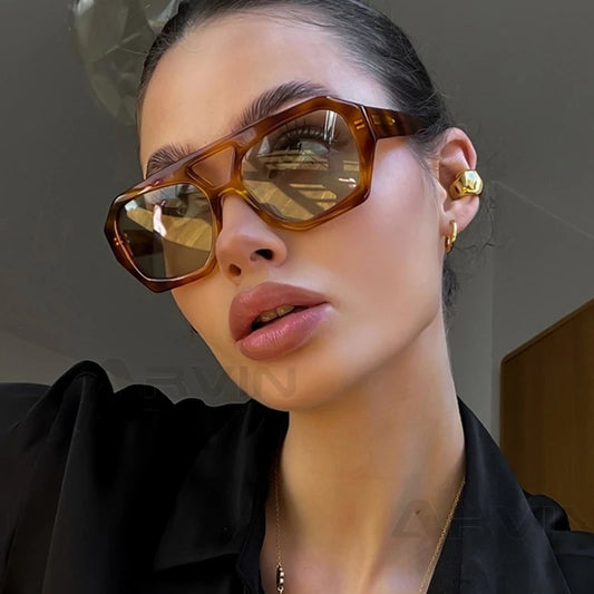 Lunettes De Soleil Carrée Vintage