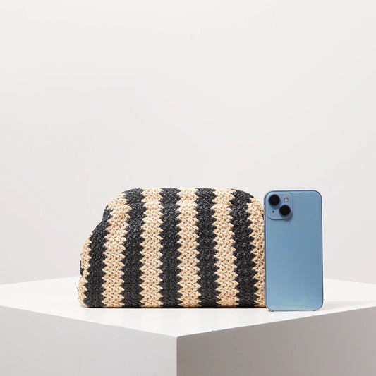 Pochette De Plage Rayée  "ZEBRA"  Bohème